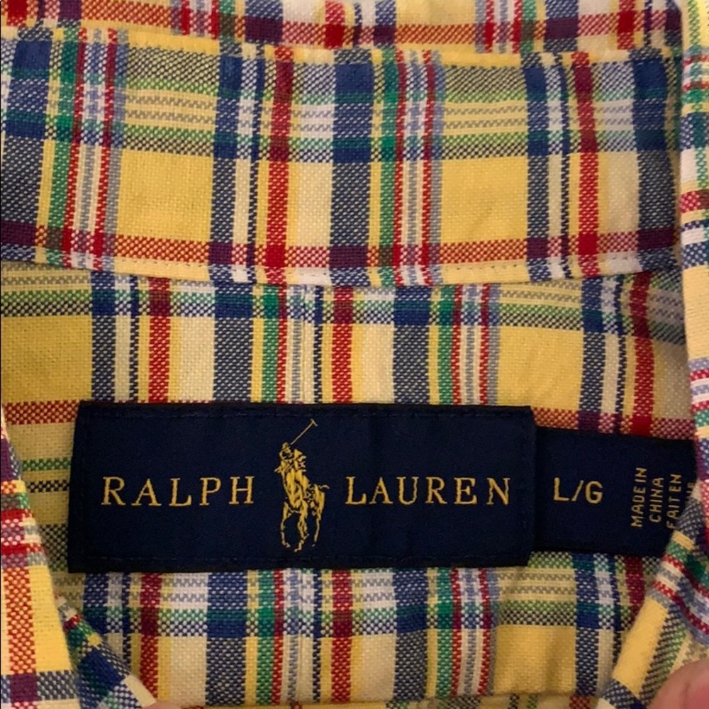 Polo Ralph Lauren button down patterned - Picture 2 of 3